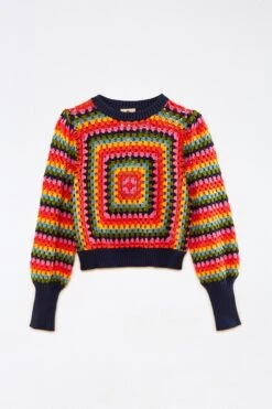 Sunset Stripes Crochet Sweater -Farm Rio Fashion Store 299661 06 1 eb7381a8 4e5b 4543 ba88 d9ec5cb3e225