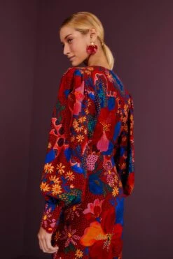 Farm Rio Red Wild Life Mini Dress -Farm Rio Fashion Store 301790 04 1