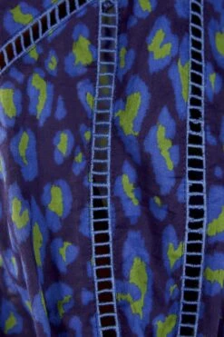 Farm Rio Blue Leopard Pop Blouse -Farm Rio Fashion Store 301831 05