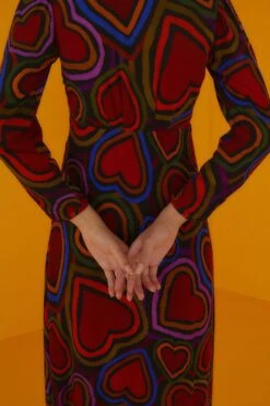 Farm Rio Rainbow Wild Hearts Maxi Dress -Farm Rio Fashion Store 301861 03