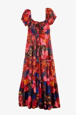 Farm Rio Mixed Wild Life Lenzing™ Ecovero™ Viscose Maxi Dress -Farm Rio Fashion Store 301881 06