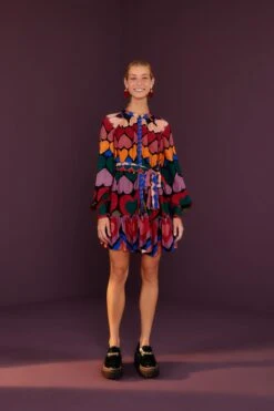 Farm Rio Full Of Hearts Mini Dress -Farm Rio Fashion Store 301905 04