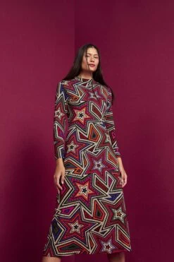 Farm Rio Mystic Trip Lenzing™ Ecovero™ Jersey Dress