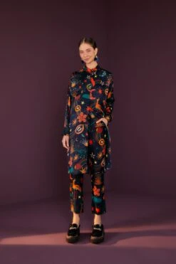 Farm Rio Black Cerrado Sky Pants