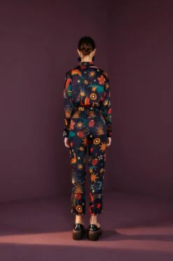 Farm Rio Black Cerrado Sky Pants -Farm Rio Fashion Store 301994 03