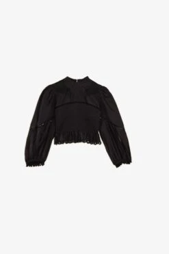 Farm Rio Black Lace Blouse -Farm Rio Fashion Store 301996 06