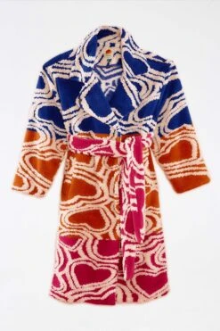 Farm Rio Multicolored Wild Hearts Fleece Coat -Farm Rio Fashion Store 302194 05