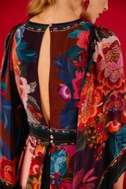Farm Rio Flower Scarves Maxi Dress -Farm Rio Fashion Store 302323 03