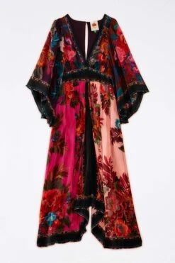 Farm Rio Flower Scarves Maxi Dress -Farm Rio Fashion Store 302323 06