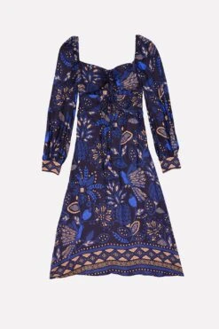 Farm Rio Black Macaw Forest Midi Dress -Farm Rio Fashion Store 303774 06