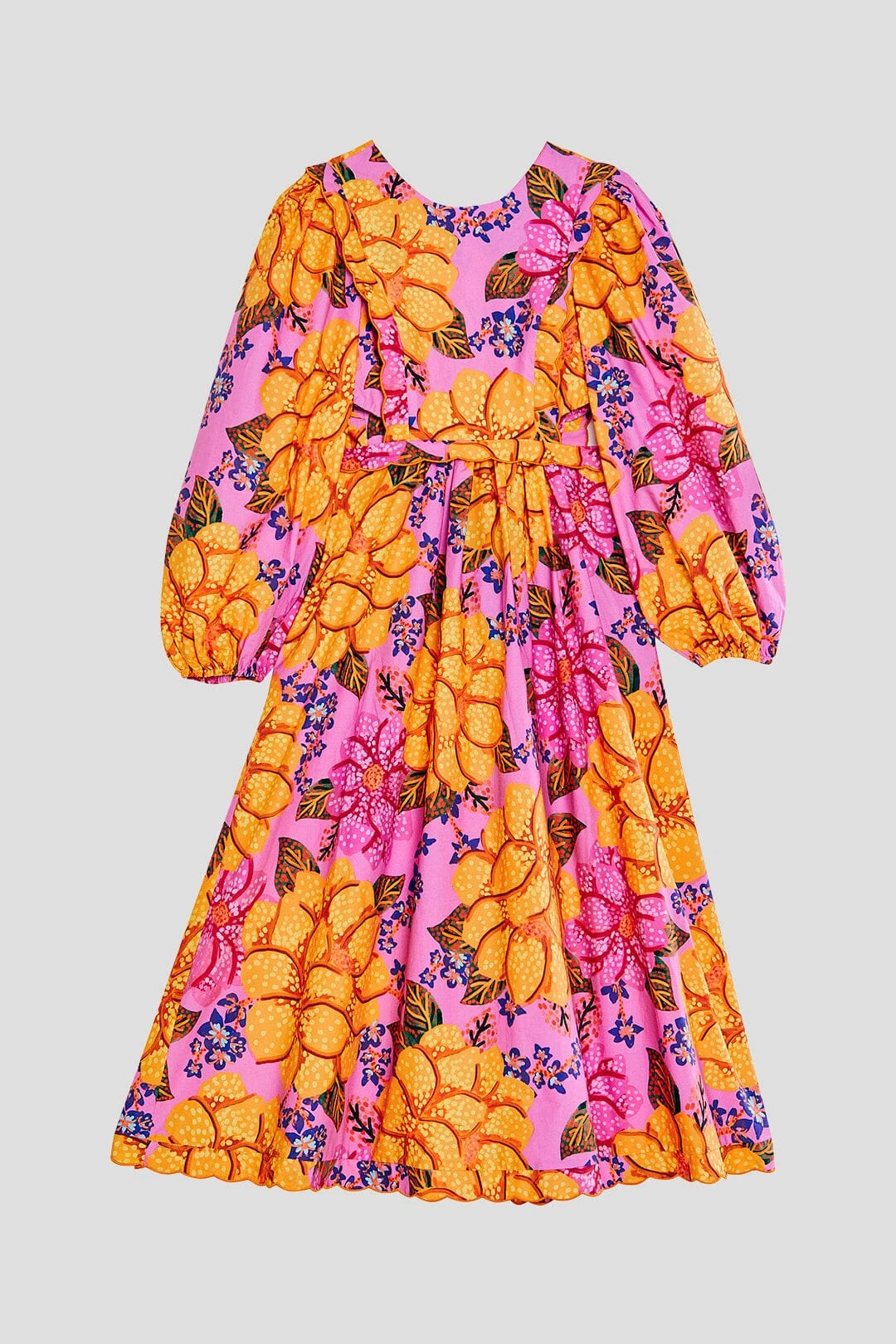 Farm Rio Flowers Garden Organic Cotton Midi Dress 8 Farm Rio Flowers Garden Organic Cotton Midi Dress - Image 6