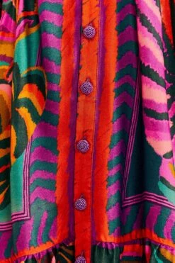 Farm Rio Graphic Foliage Lenzing™ Ecovero™ Viscose Mini Dress -Farm Rio Fashion Store 303810 05