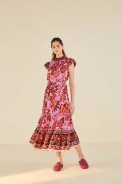 Farm Rio Sweet Floral Midi Dress