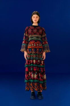 Farm Rio Black Night Sky Maxi Skirt -Farm Rio Fashion Store 303828 02