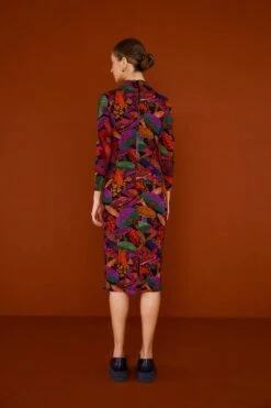 Farm Rio Leopard MushroomLenzing™ Ecovero™ Viscose Dress -Farm Rio Fashion Store 303853 03