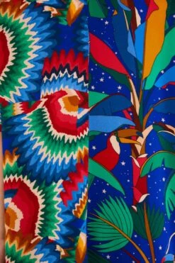 Farm Rio Mixed Blue Prints Unisex Shirt -Farm Rio Fashion Store 303855 05