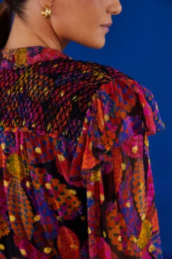 Farm Rio Black Heart Daisy Mini Dress -Farm Rio Fashion Store 303895 05