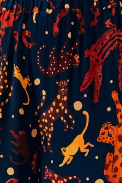 Farm Rio Navy Animal Sky Pants -Farm Rio Fashion Store 303899 05