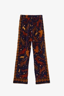 Farm Rio Navy Animal Sky Pants -Farm Rio Fashion Store 303899 06