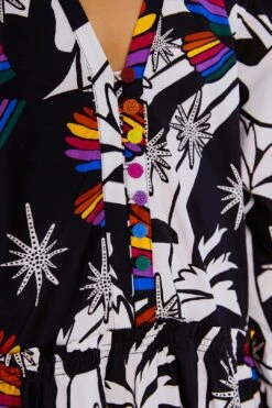 Farm Rio Toucans Wave Organic Cotton Mini Dress -Farm Rio Fashion Store 303908 04