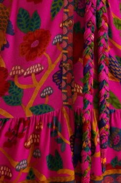 Farm Rio Pink Sweet Forest Mini Dress 9 Farm Rio Pink Sweet Forest Mini Dress -Farm Rio Fashion Store 303913 05