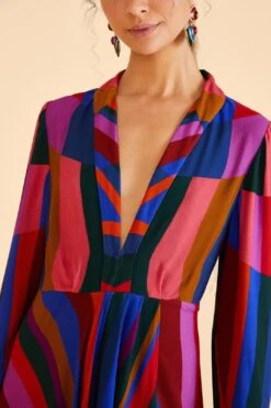 Farm Rio Magic Stripes Maxi Dress -Farm Rio Fashion Store 303924 03