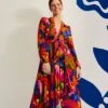 Farm Rio Rainbow Forest Maxi Dress -Farm Rio Fashion Store 303925 02