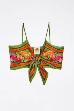 Farm Rio Toucans Scarf Lenzing™ Ecovero™ Viscose Crop Top -Farm Rio Fashion Store 303977 06