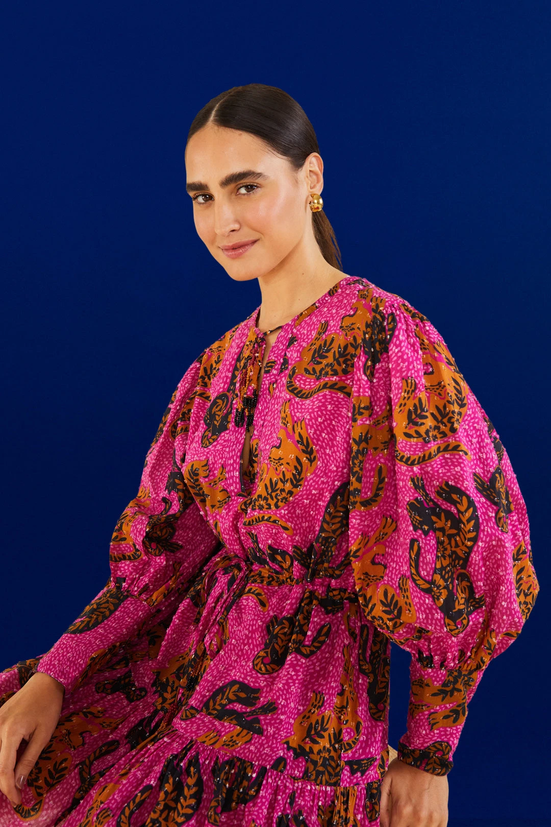 Farm Rio Pink Wild Leopards Mini Dress 5 Farm Rio Pink Wild Leopards Mini Dress - Image 3