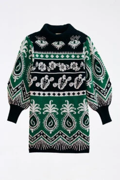 Farm Rio Mystic Scarf Sweater Dress -Farm Rio Fashion Store 304107 06