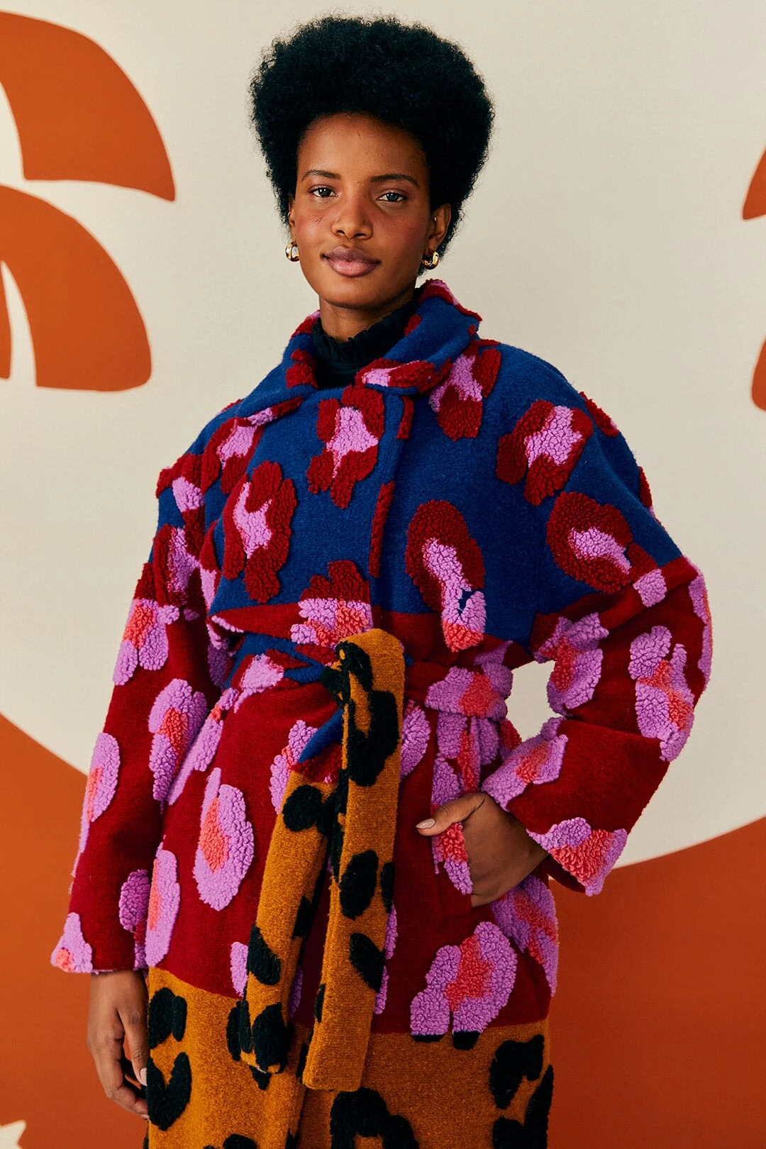 Farm Rio Mixed Leopards Fleece Coat 2 Farm Rio Mixed Leopards Fleece Coat