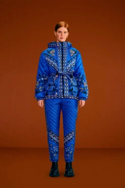 Farm Rio BlackMacaw Forest Reversible Puffer Jacket -Farm Rio Fashion Store 304123 03