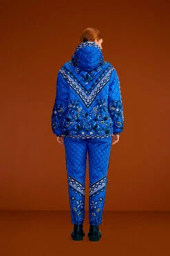 Farm Rio BlackMacaw Forest Reversible Puffer Jacket -Farm Rio Fashion Store 304123 04