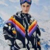 Farm Rio Black Graphic Toucans Ski Puffer Jacket -Farm Rio Fashion Store 304125 01