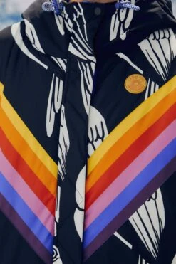 Farm Rio Black Graphic Toucans Ski Puffer Jacket 16 Farm Rio Black Graphic Toucans Ski Puffer Jacket -Farm Rio Fashion Store 304125 07