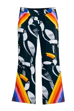 Farm Rio Black Graphic Toucans Ski Pants -Farm Rio Fashion Store 304126 06