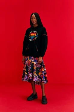 Farm Rio Black Full Of Love Sweatshirt -Farm Rio Fashion Store 304145 02