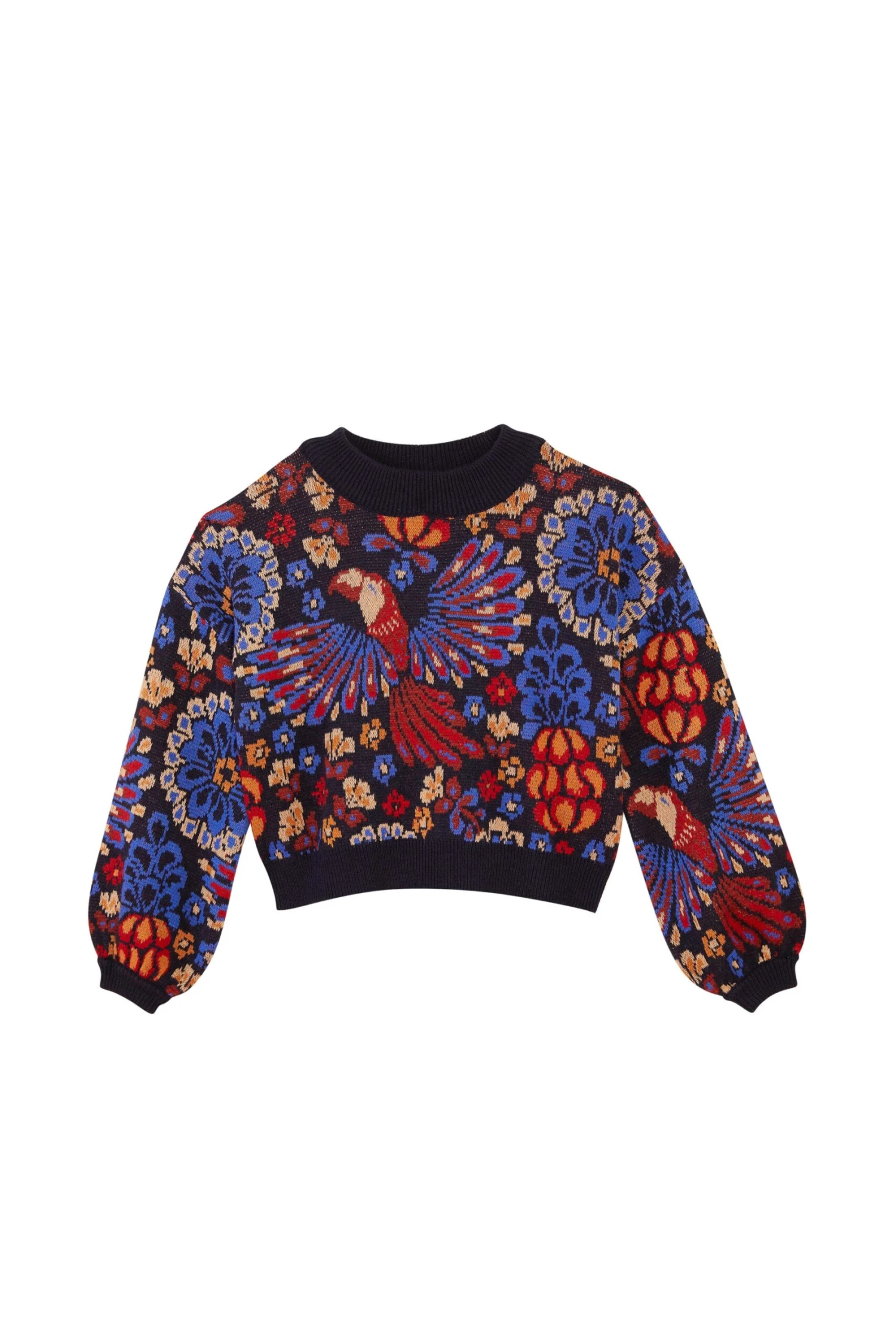 Farm Rio Navy Pineapple Flowers Sweater 7 Farm Rio Navy Pineapple Flowers Sweater - Image 5