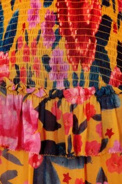 Farm Rio Yellow Floral Dream Blouse -Farm Rio Fashion Store 304566 06 1