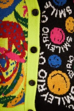Farm Rio Mixed Prints Smiley® Cardigan -Farm Rio Fashion Store 305156 05