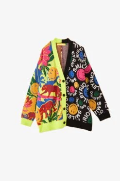 Farm Rio Mixed Prints Smiley® Cardigan -Farm Rio Fashion Store 305156 06