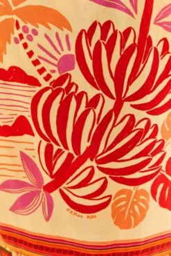 Farm Rio Forest Mixed Scarves Midi Dress -Farm Rio Fashion Store 305267 05