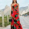 Farm Rio Red Heliconia Maxi Dress -Farm Rio Fashion Store 305296 01