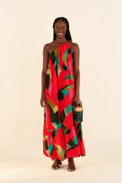 Farm Rio Red Heliconia Maxi Dress 9 Farm Rio Red Heliconia Maxi Dress -Farm Rio Fashion Store 305296 03