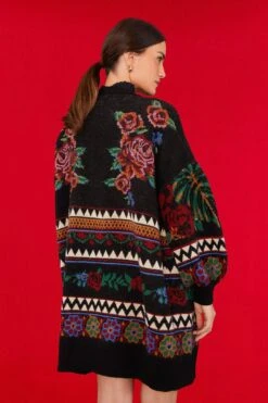 Farm Rio Black Flower Tapestry Cardigan 9 Farm Rio Black Flower Tapestry Cardigan -Farm Rio Fashion Store 305387 01
