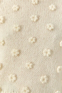 Farm Rio White Handmade Flowers Sweater 12 Farm Rio White Handmade Flowers Sweater -Farm Rio Fashion Store 305388 05