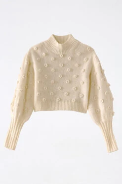 Farm Rio White Handmade Flowers Sweater 13 Farm Rio White Handmade Flowers Sweater -Farm Rio Fashion Store 305388 06