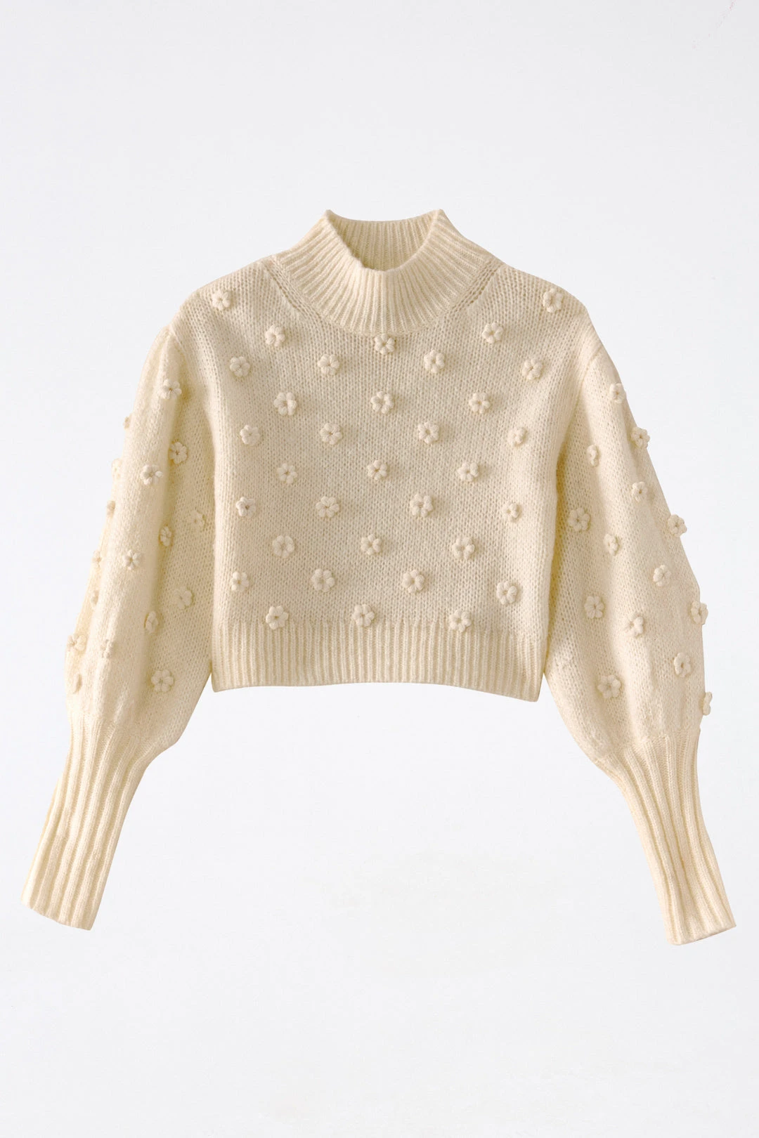 Farm Rio White Handmade Flowers Sweater 8 Farm Rio White Handmade Flowers Sweater - Image 6