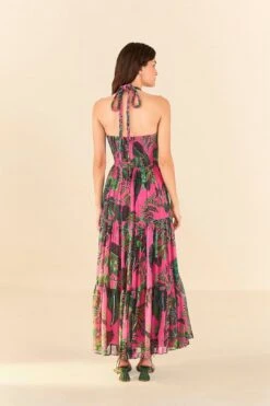 Pink Leaves Cut Out Maxi Dress 13 Pink Leaves Cut Out Maxi Dress -Farm Rio Fashion Store 305799 05 1