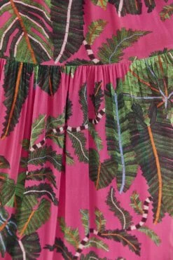 Pink Leaves Cut Out Maxi Dress 14 Pink Leaves Cut Out Maxi Dress -Farm Rio Fashion Store 305799 06